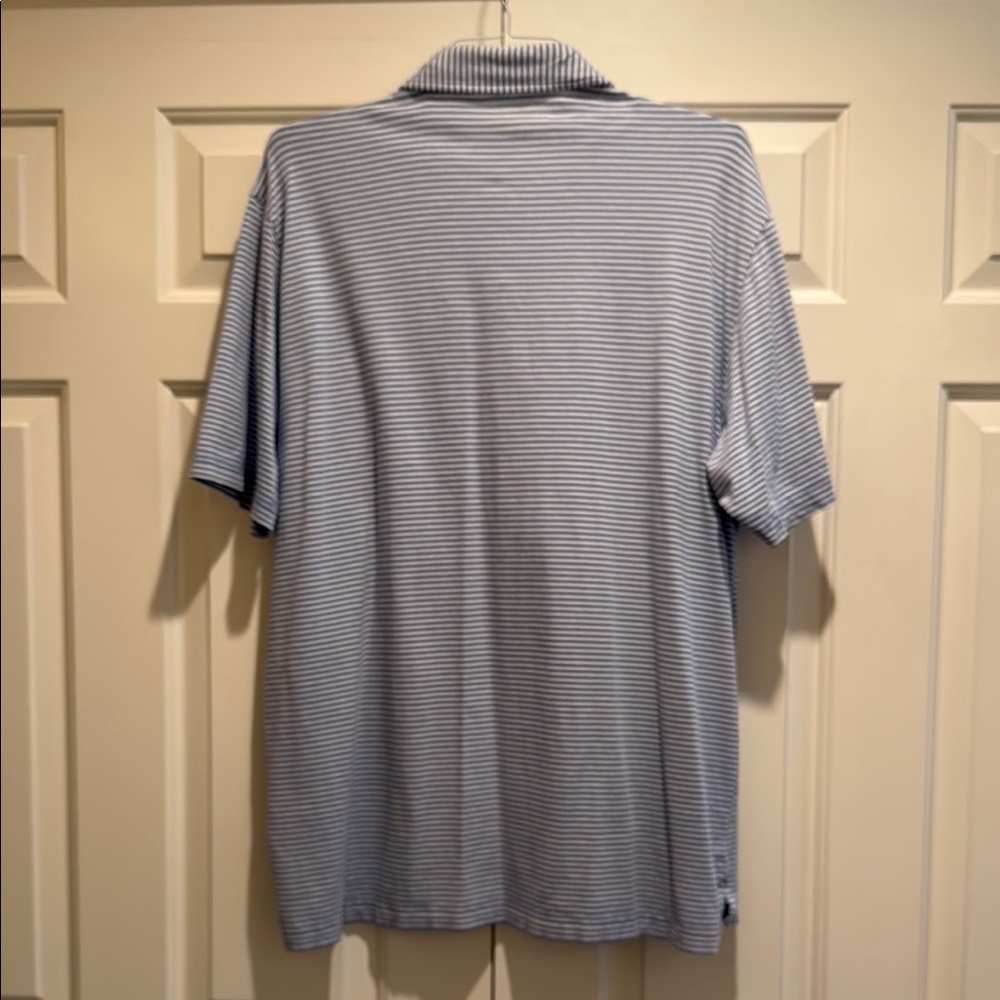 Peter Millar Blue and White Polo Shirt - Picture 3 of 3